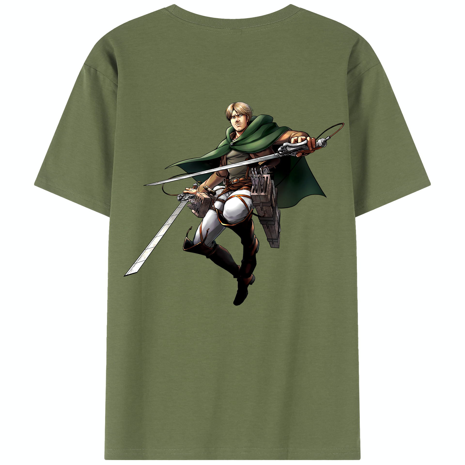 （画像用） 進撃の巨人 Attack on Titan 綿100％半袖Tシャツ（背面プリント）